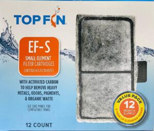 top fin ef-s element filter cartridge value pack 12 month supply 2.1 in x 3.7 in