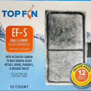 Top Fin EF-S Element Filter Cartridge Value Pack 12 Month Supply 2.1 in X 3.7 in