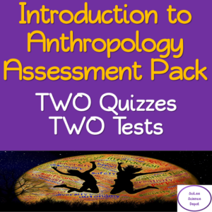 introduction to anthropology no prep assessment packet