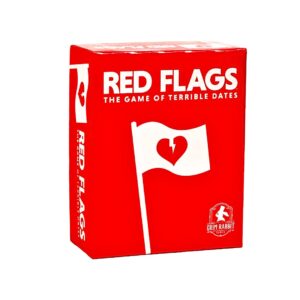 red flags: the game of terrible dates | funny card game/party game for adults, 3-10 players | by jack dire, creator of superfight