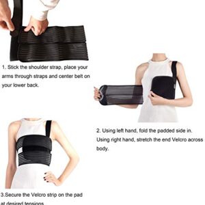 Solmyr Rib Brace Broken Rib Belt, Chest Brace Elastic Rib Support Brace for Men and Women, Chest Binder to Reduce Rib Cage Pain, Breathable Chest Wrap Belt for Sore or Bruised Ribs Support, Sternum