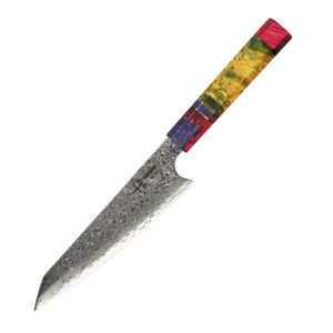 damascus chef knife petty hajegato unique one of kind handle professional 6 inch japanese chefs kitchen knife vg10 67 layers damascus steel knive with sheath