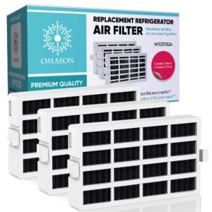 w10311524 fresh flow air filter for whirlpool refrigerator 2319308, w10335147, w10335147a, w10315189, air1, 1876318, ap4538127, ah2580853, ea2580853, ps2580853, 2319303 (3 pack)