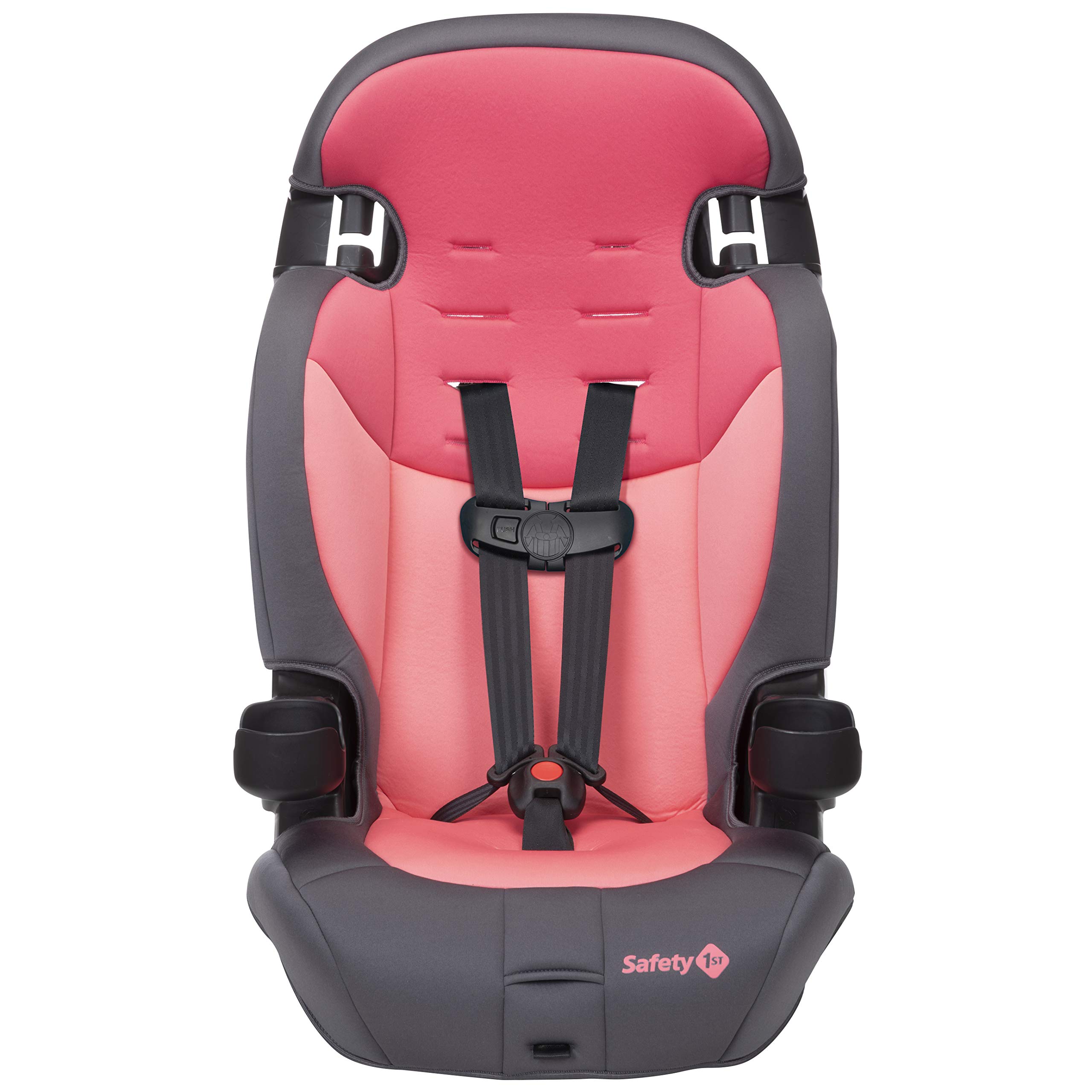 Safety 1st Grand 2-in-1 Booster Car Seat, Forward-Facing with Harness, 30-65 pounds and Belt-Positioning Booster, 40-120 pounds, Sunrise Coral