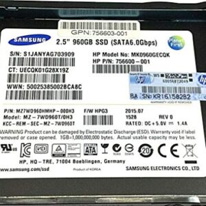 756603-001 756600-001 2.5" SATA 6.0GBPS SSD, 960GB