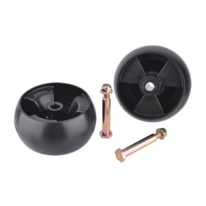 2 Pack Deck Wheel 734-04155 with Bolts Nuts Replaces 938-3056 Plus Locknuts for MTD Cub Cadet Troy Bilt 112-0677