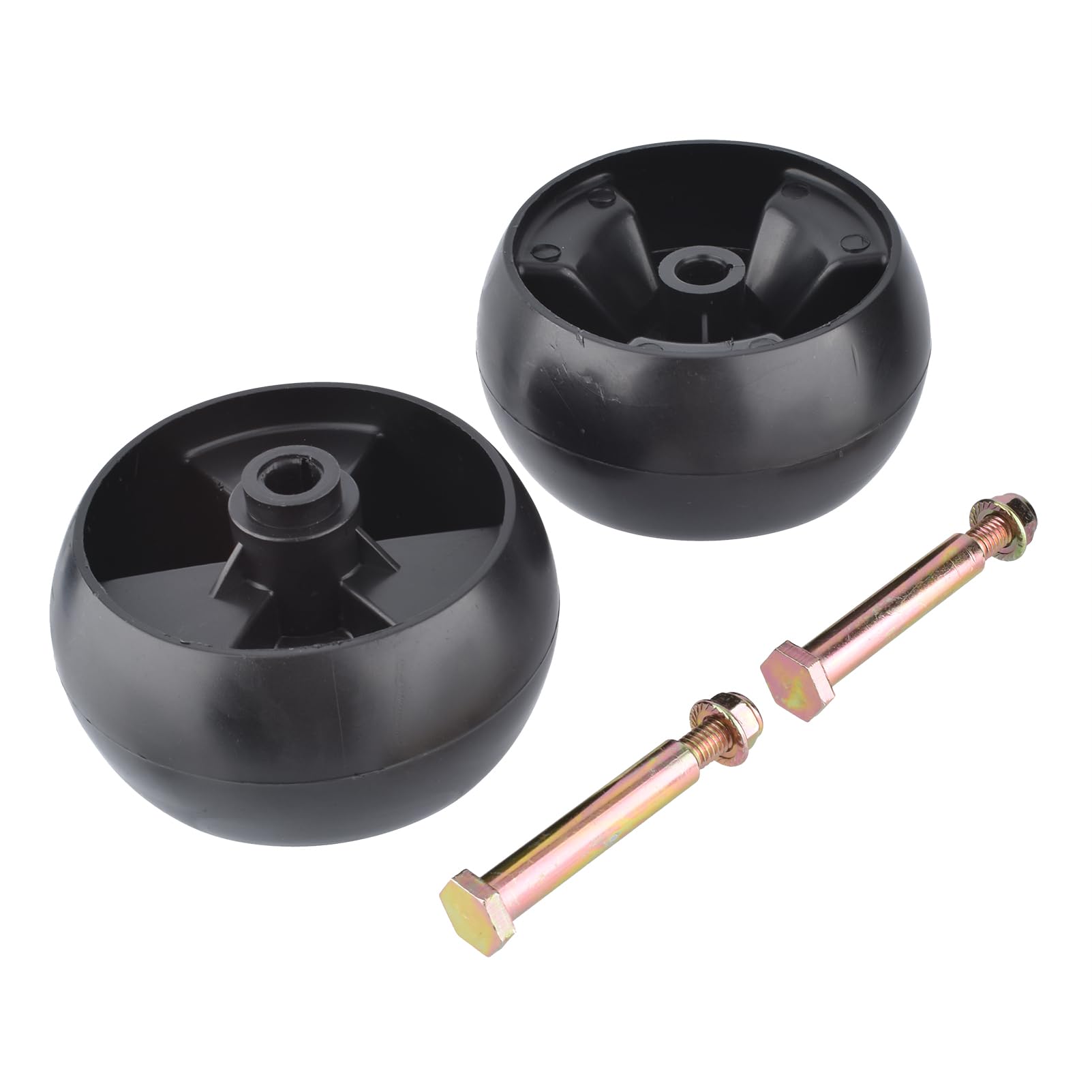 2 Pack Deck Wheel 734-04155 with Bolts Nuts Replaces 938-3056 Plus Locknuts for MTD Cub Cadet Troy Bilt 112-0677