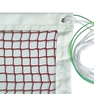 dourr badminton net, outdoor indoor sports classic badminton replacement net with steel cable ropes for backyard beach garden schoolyard (20 ft x 2.5 ft)
