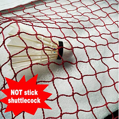 DOURR Badminton Net, Outdoor Indoor Sports Classic Badminton Replacement Net with Steel Cable Ropes for Backyard Beach Garden Schoolyard (20 FT x 2.5 FT)