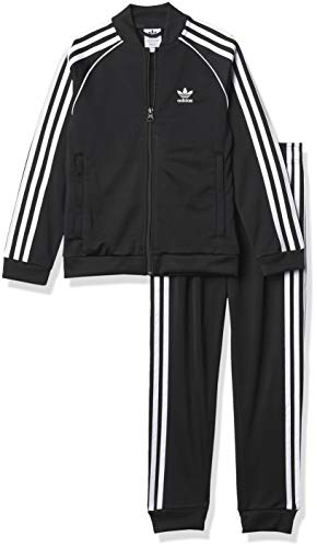 adidas Originals,unisex-youth,SST Tracksuit,Black/White,Medium