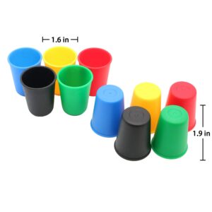 Vinciph Quick Cups Games for Kids Intellectual Flying Stack Cups,Stacking Cups Games Parent-Child Interactive Game with 24 Picture Cards, 30 Cups