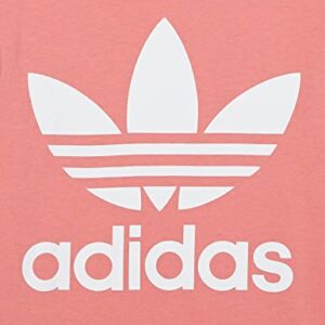 adidas Originals,unisex-youth,Trefoil Tee,Hazy Rose/White,Medium