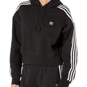 adidas Originals Women's Short Hoodie, Black, Small