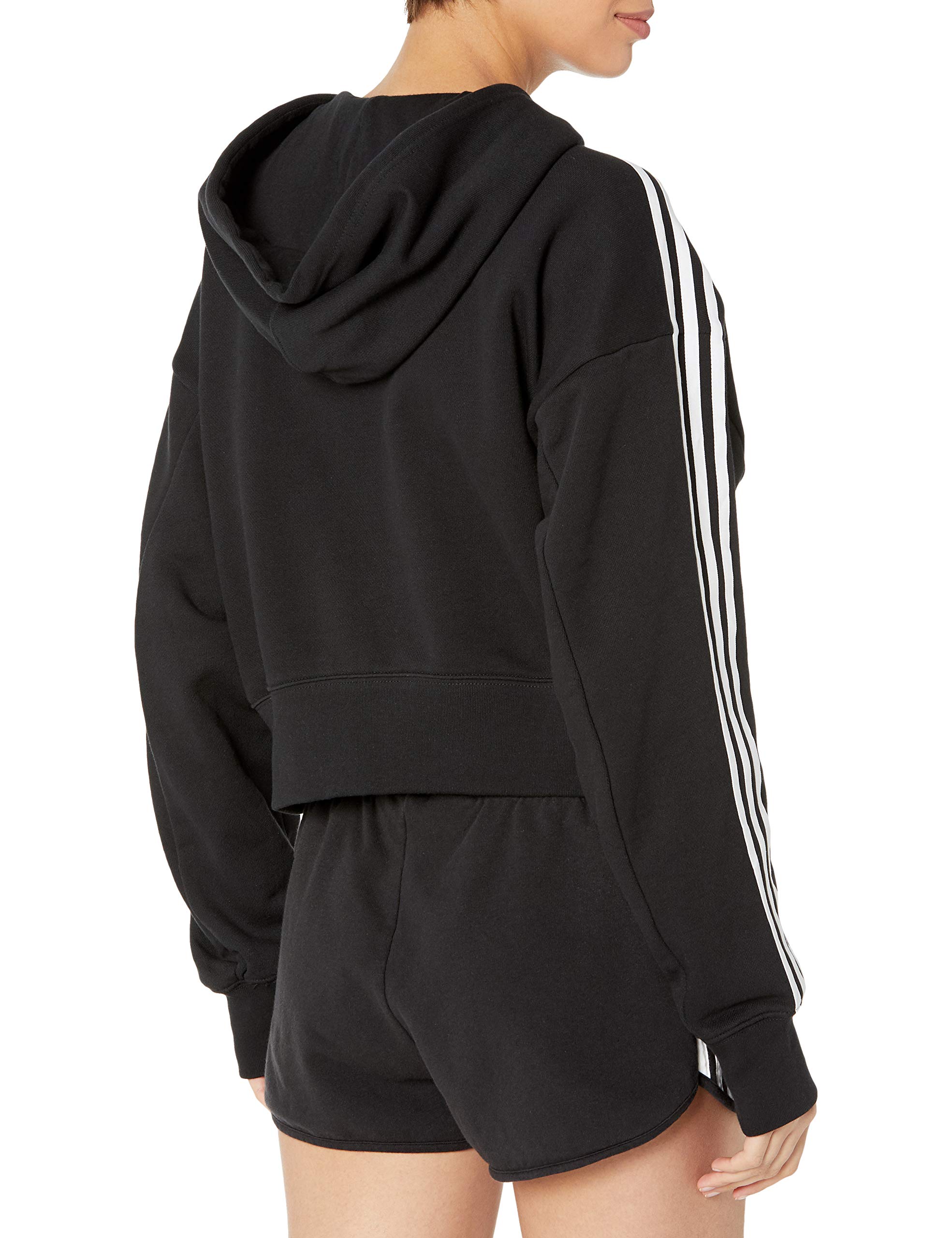 adidas Originals Women's Short Hoodie, Black, Small