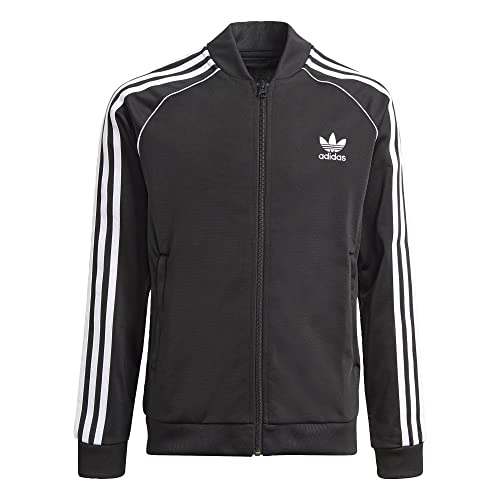 adidas Originals,unisex-youth,SST Track Top,Black/White,Small