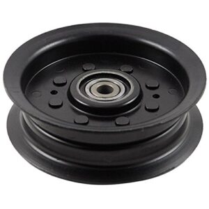 sutmorly 532196104 idler pulley fits for hus qvarna craftsman mower, 197380 flat idler pulley bearing for hu ayp craftsman ts342, ts343, ts348 lawn tractor 48" 54" deck, replace196104, 1 pack
