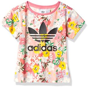 adidas Originals,unisex-youth,Tee,Trace Pink/Multicolor/Black,4T