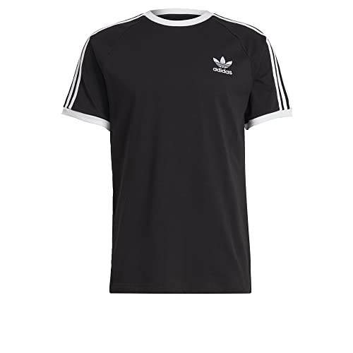 adidas Originals Men's Adicolor 3-stripes Tee, Black, X-Large