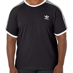 adidas Originals Men's Adicolor 3-stripes Tee, Black, X-Large