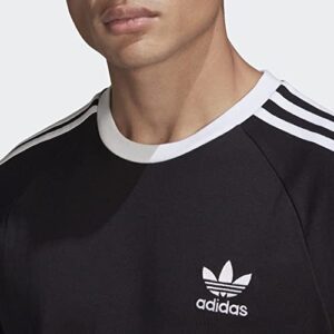 adidas Originals Men's Adicolor 3-stripes Tee, Black, X-Large