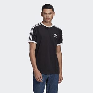 adidas Originals Men's Adicolor 3-stripes Tee, Black, X-Large