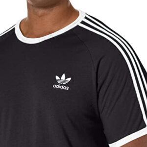 adidas Originals Men's Adicolor 3-stripes Tee, Black, X-Large