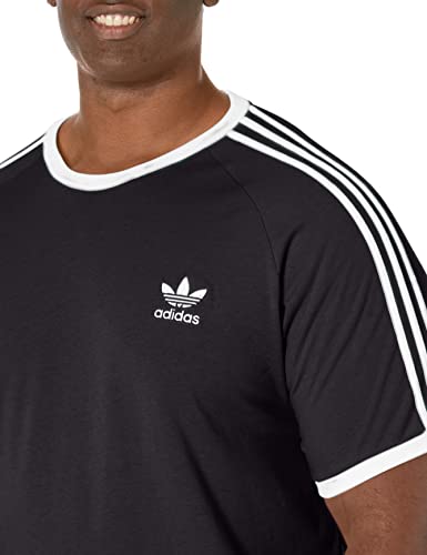 adidas Originals Men's Adicolor 3-stripes Tee, Black, X-Large