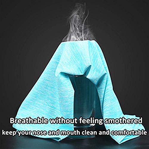 Neck Gaiter Cool Mask for Men, 3 Pack Bandana Face Mask Half Face Scarf Cover Sun UV Protection for Cycling Fishing Gray,Light Blue