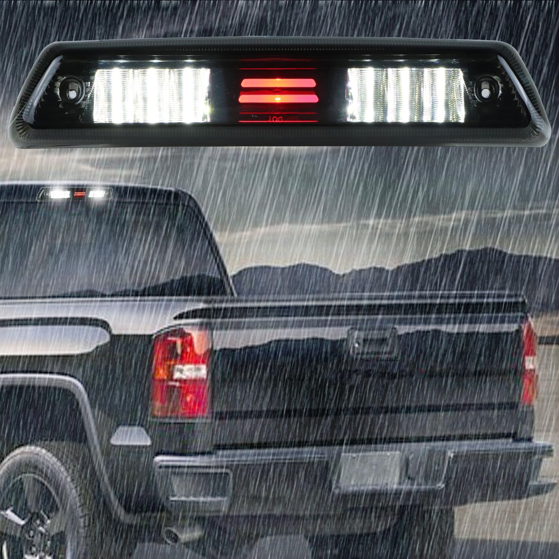 For 09-14 Ford F150 F-150 LED Third 3rd Brake Light High Mount Brake Light Cargo Lamp (Smoked lens)