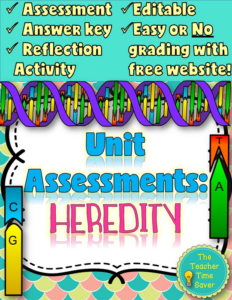 genetics and heredity unit test