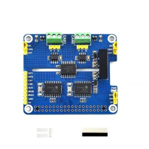 coolwell waveshare 2-channel isolated can bus expansion hat for raspberry pi series boards mcp2515 + sn65hvd230 dual chips solution multi allows 2-ch can communication