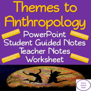 themes to anthropology no prep lesson
