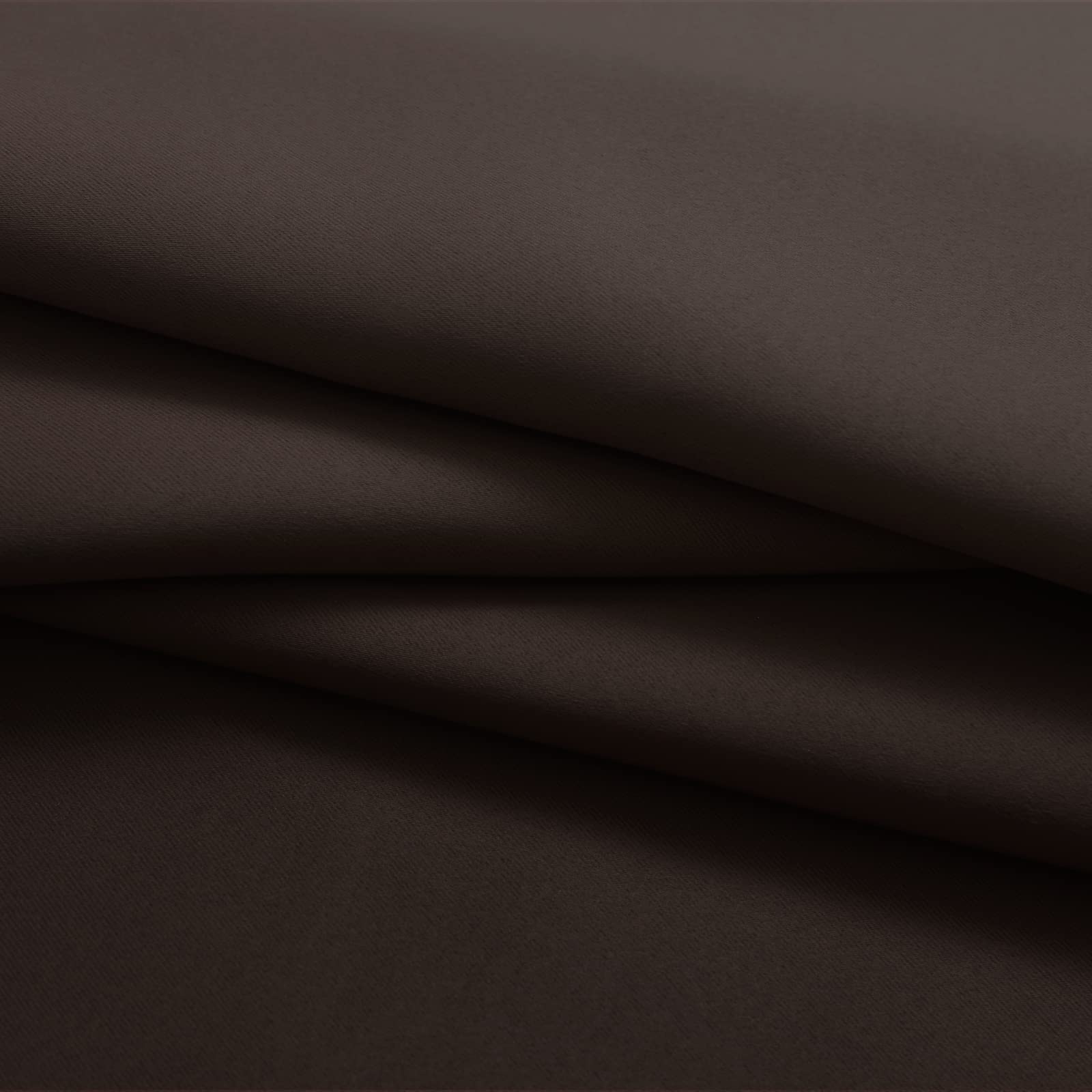 Yakamok Gradient Color Ombre Curtains Thickening Polyester Thermal Insulated Grommet Window Drapes for Living Room/Bedroom (Brown, 2 Panels, 52x72 Inch)