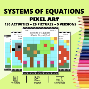 spring: systems of equations pixel art