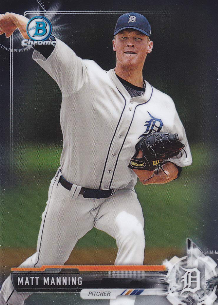 2017 BOWMAN CHROME MATT MANNING RC ROOKIE CARD