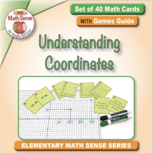 understanding coordinates: 40 math cards with games guide 5g11