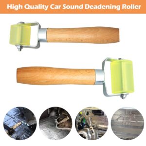 YiePhiot Car Audio Sound Deadening Roller Rubber Installation Tool for Seam Roller Auto Noise Roller Car Sound Deadener Application Installation Tool Rolling Wheel Accessories (2 Pack)