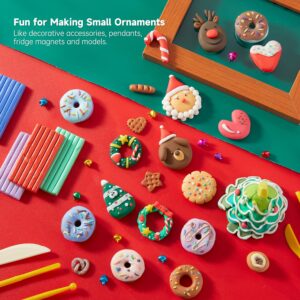 Polymer Clay, Shuttle Art 57 Colors Oven Bake Modeling Clay, Creative Clay Kit with 19 Clay Tools and 10 Kinds of Accessories, Non-Toxic, Non-Sticky, Ideal DIY Art Craft Clay Gift for Kids Adults…