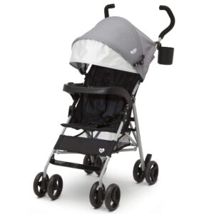 delta children 365 lightweight stroller - extremely lightweight stroller - weighs only 12 lbs. - ideal for travel or everyday use, grey