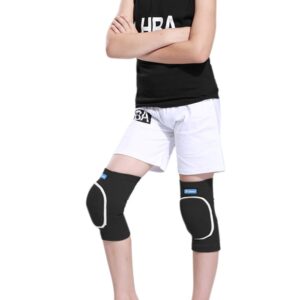 ANKOMINA Children Kids 2 Pairs Knee Pad and Elbow Support Set,Anti-Slip Breathable Flexible Elastic Knee Brace Knee Elbow Support Protector for Volleyball Football Dance Yoga Skating Baskeball Sport