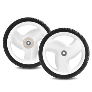 cluparis lawn mower wheel replaces for toro 105-1814 front/rear wheel 8" 3/4" 1/2" (set of 2)