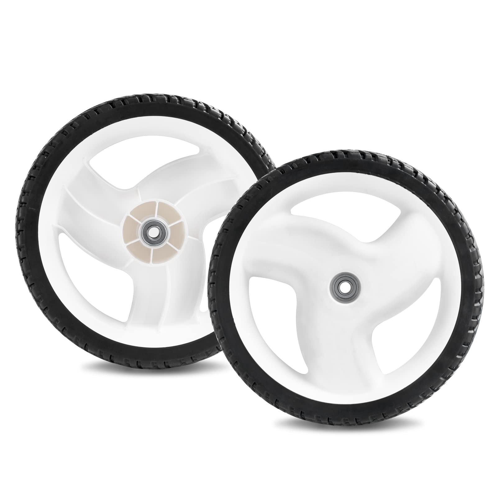 Cluparis Lawn Mower Wheel Replaces for Toro 105-1814 Front/Rear Wheel 8" 3/4" 1/2" (Set of 2)