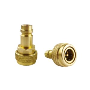 Wisepick Quick Adapter Adjustable High and Low Side Connection R134a Quick Coupler Connection to R1234yf, R134a to R1234yf Conversion Kit for AC Refrigerant