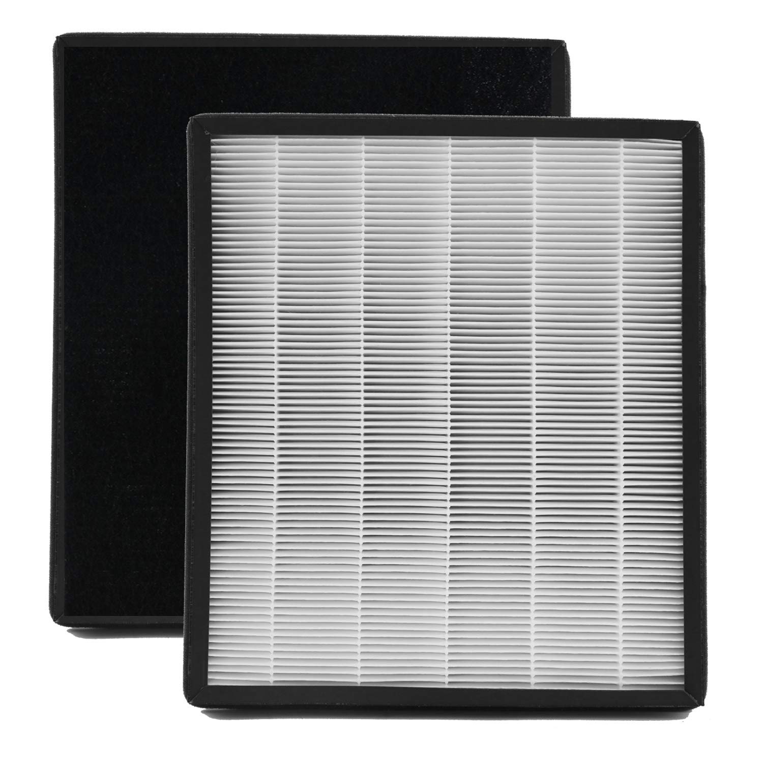 WOCASE IAF-H-100D H13 True HEPA Replacement Idylis D Filter, Compatible with Idylis AC-2118, AC-2123, IAP-10-280 Air Purifier Devices, 2 HEPA Filter & 2Carbon Filter