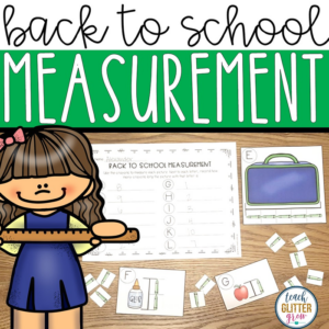 back to school measurement center activity (non-standard)