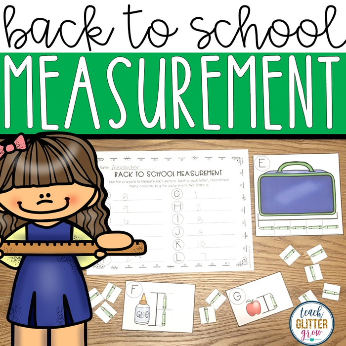 Back to School Measurement Center Activity (non-standard)