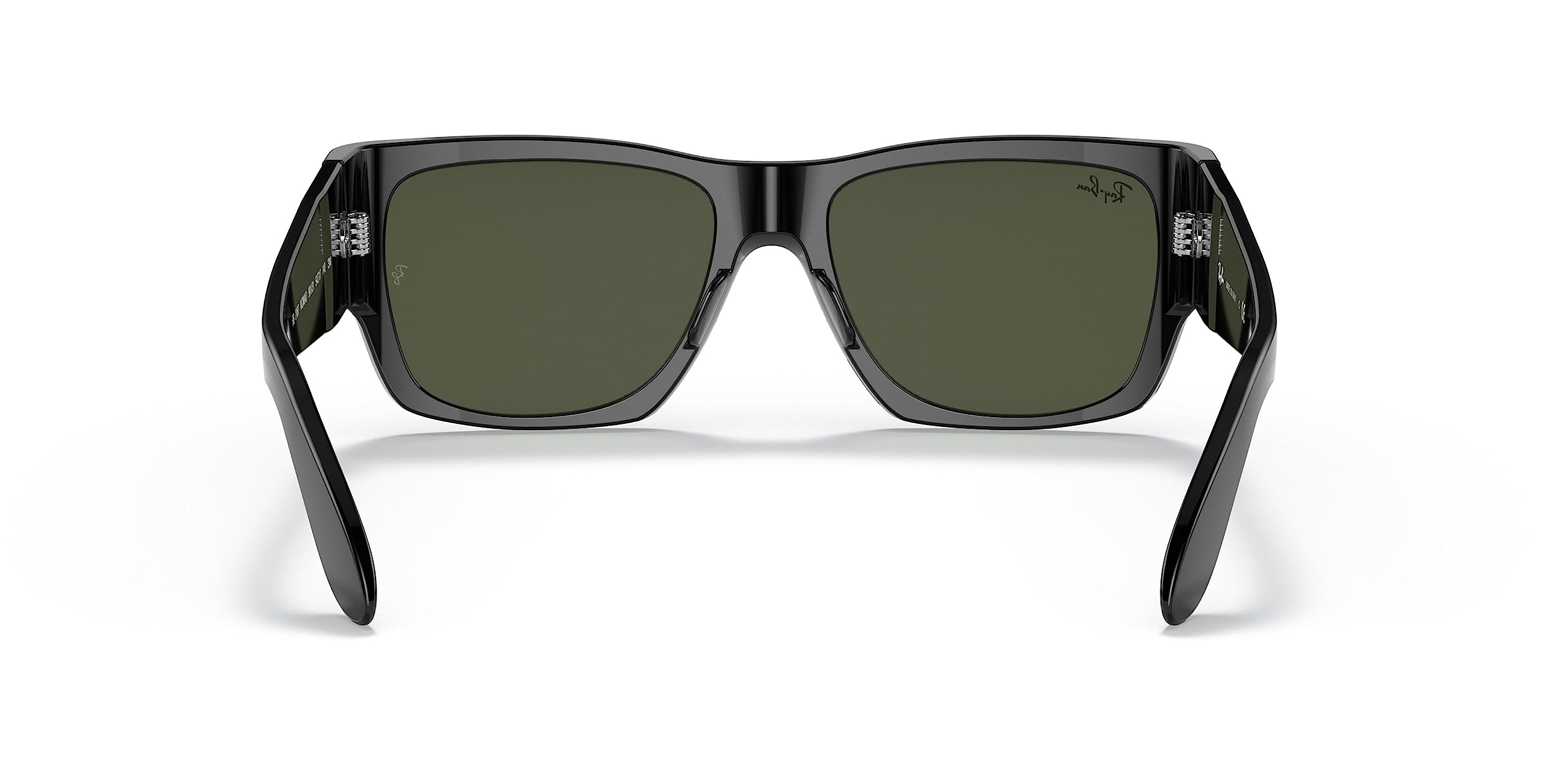 Ray-Ban RB2187 Nomad Square Sunglasses, Black/G-15 Green, 54 mm