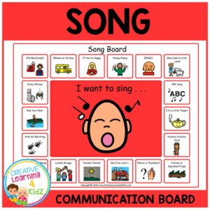 song communication board visual