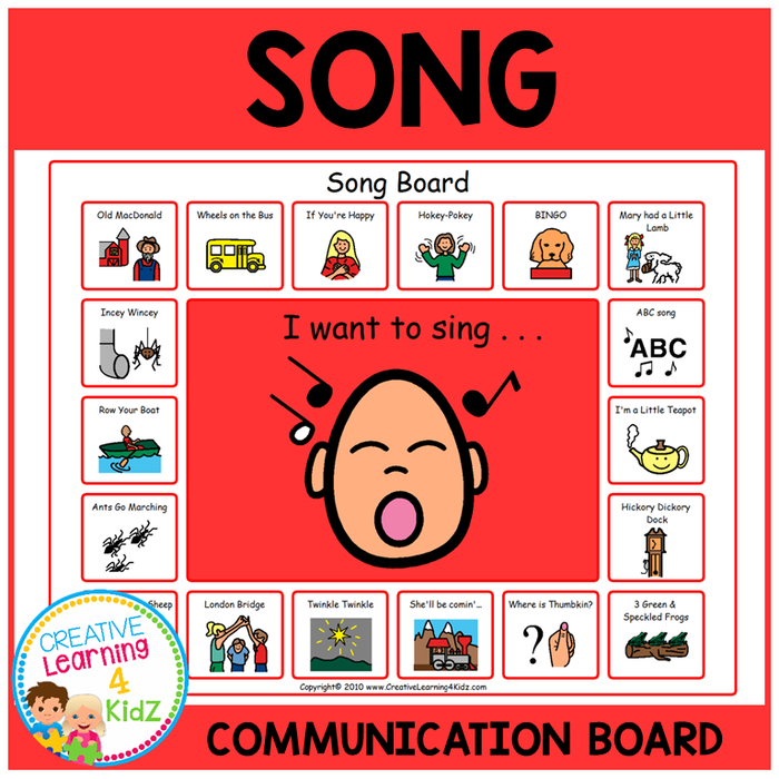 Song Communication Board Visual