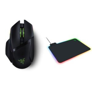 razer firefly v2 gaming mousepad + basilisk ultimate w/o dock gaming mouse bundle